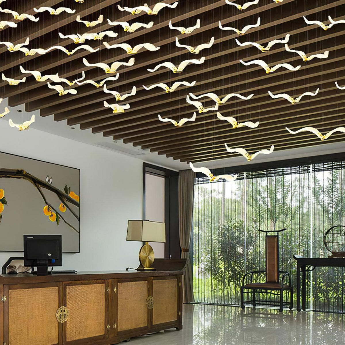 Aviara Gold Glass Multi-Light Chandelier