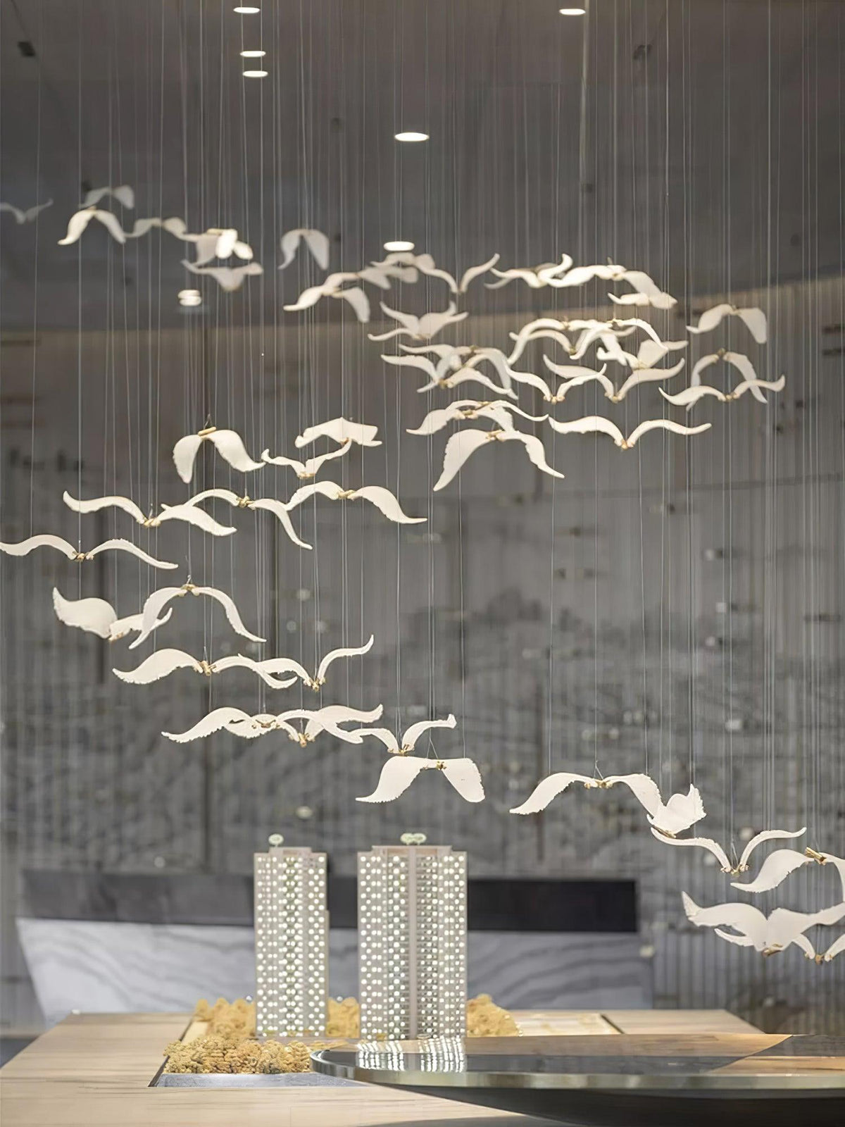 Aviara Gold Glass Multi-Light Chandelier