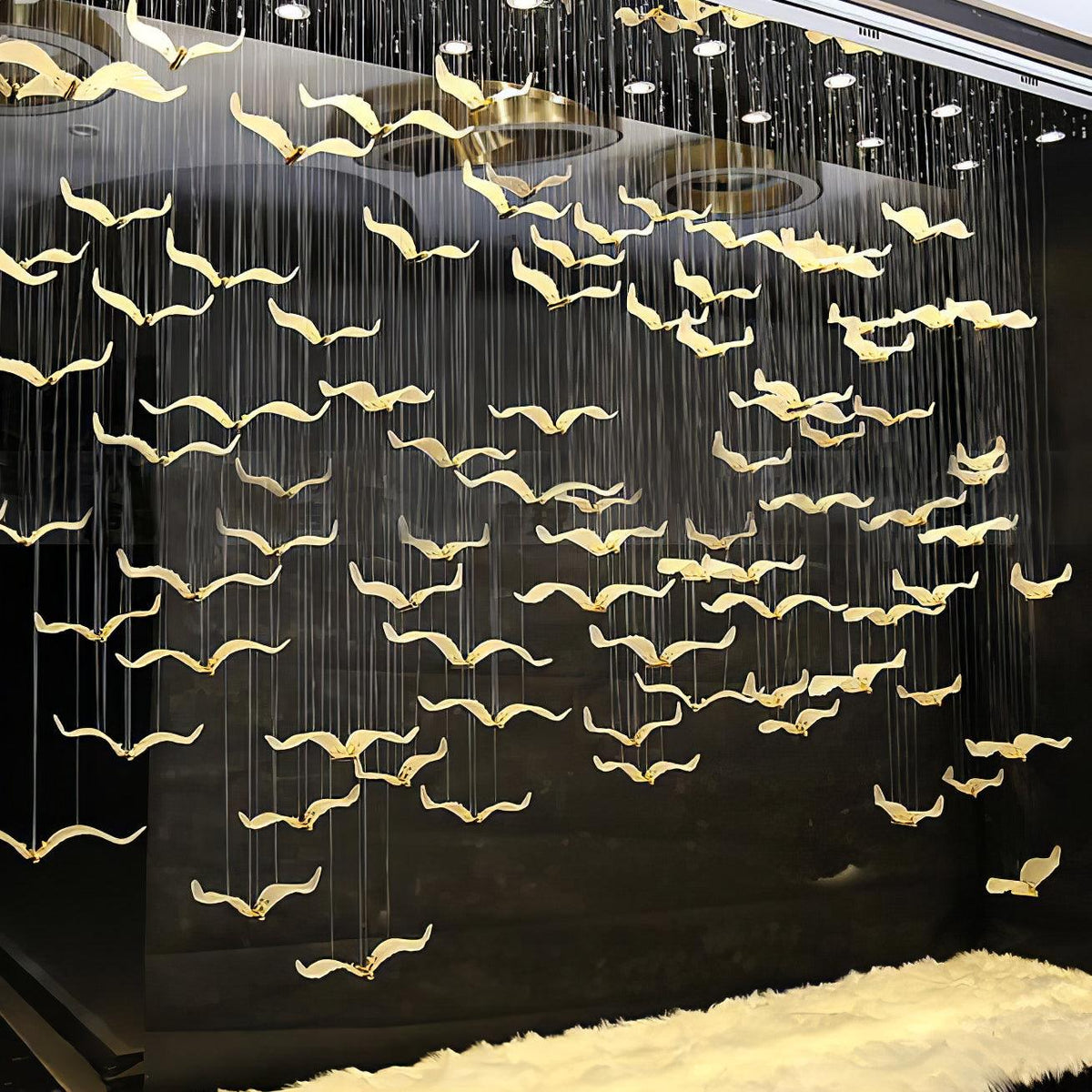 Aviara Gold Glass Multi-Light Chandelier