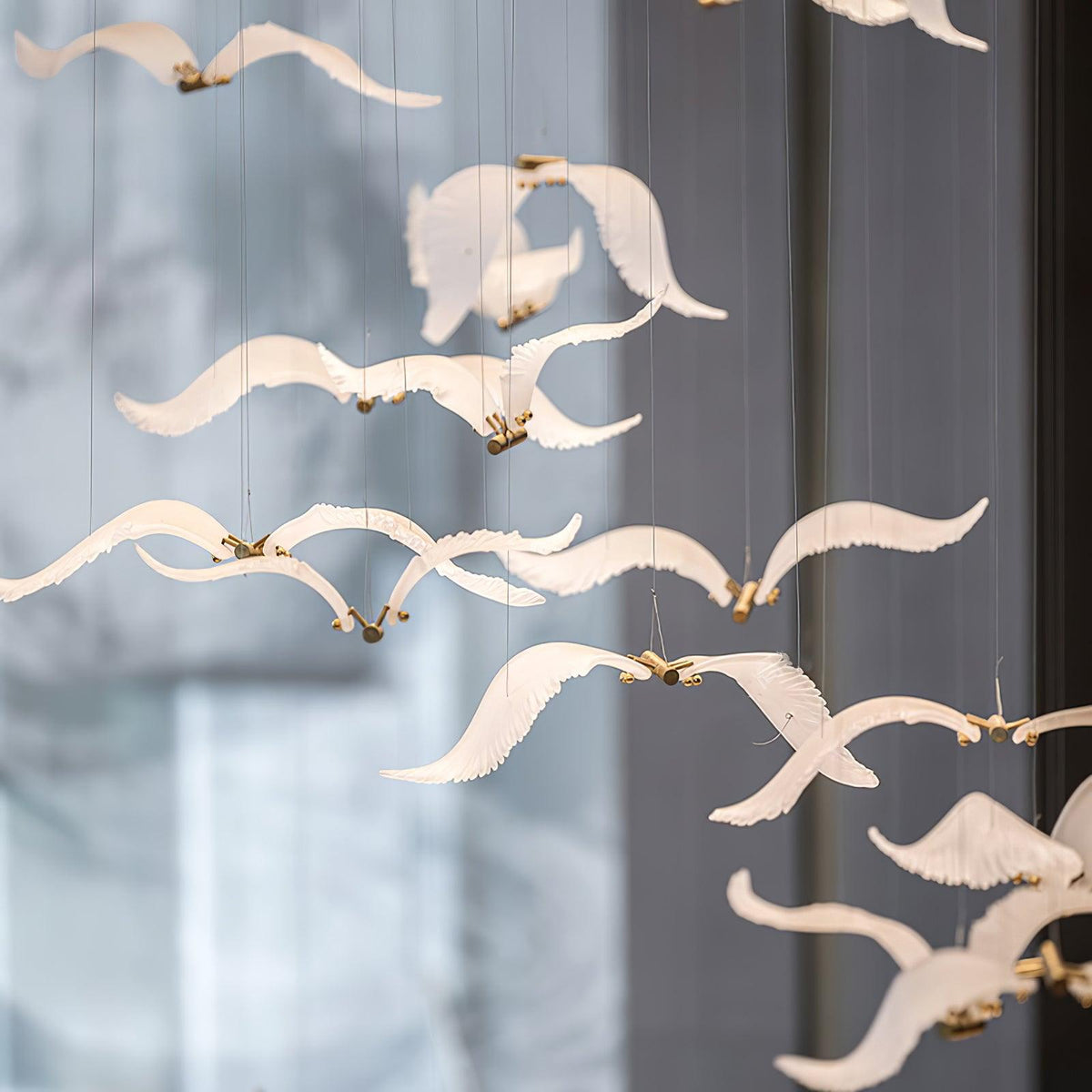 Aviara Gold Glass Multi-Light Chandelier