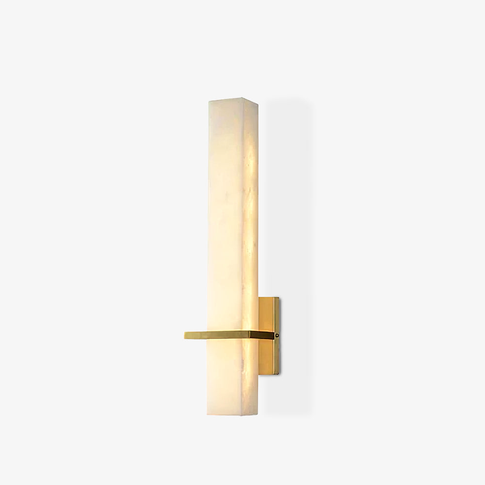 Axis Alabaster Brass LED Wall Sconce