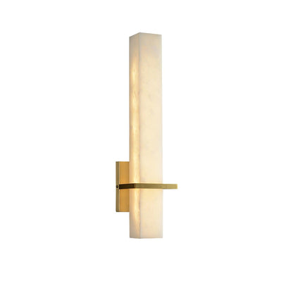 Axis Alabaster Brass LED Wall Sconce