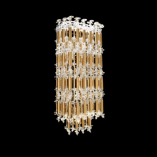 Bamboo Optic Gold Tunable LED Wall Sconce