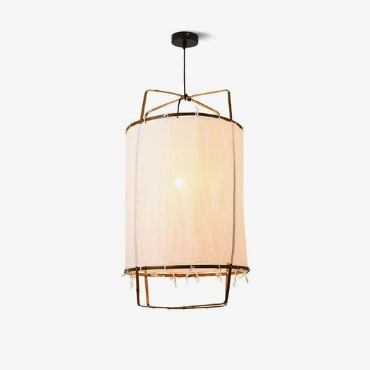 Bamboo Silhouette Black Natural Pendant