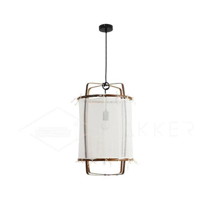 Bamboo Silhouette Black Natural Pendant