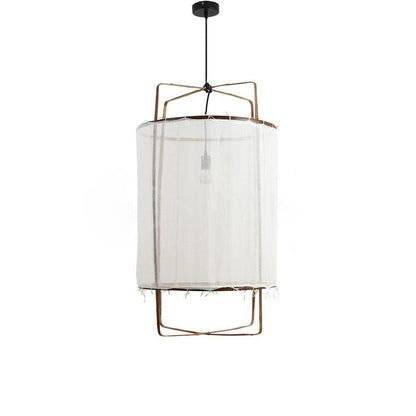 Bamboo Silhouette Black Natural Pendant