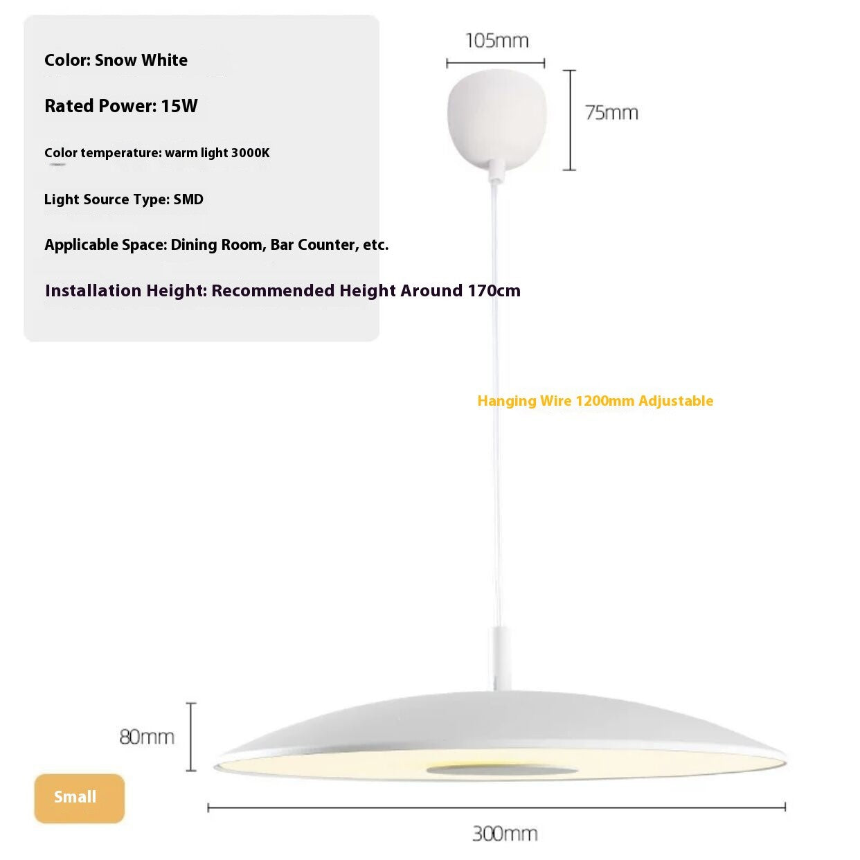 Bauhaus UFO Pendant Light