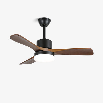 Baysen Walnut Black LED Fandelier