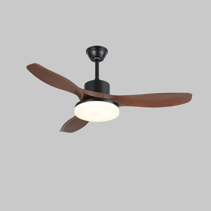 Baysen Walnut Black LED Fandelier
