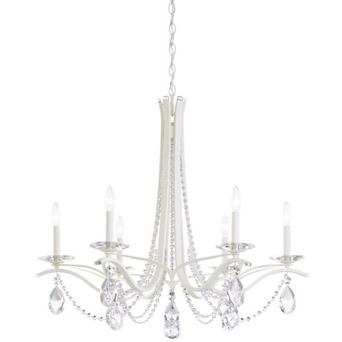 Beaded Disc White Heritage Crystal Vanity Light