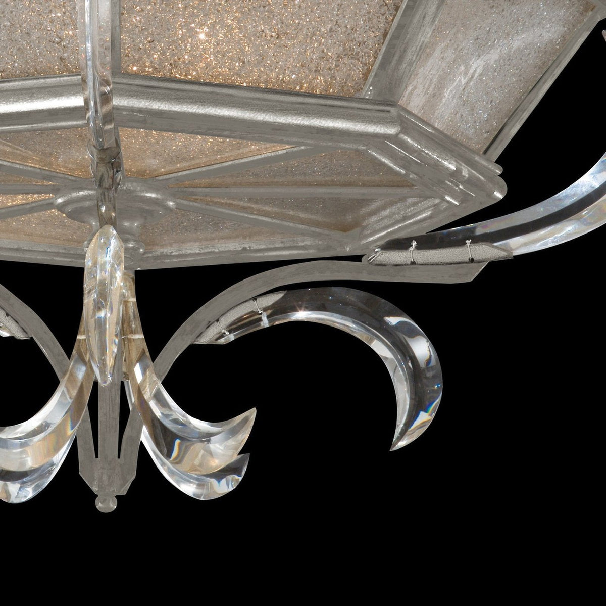 Beveled Crescent Architectural Flush Mount