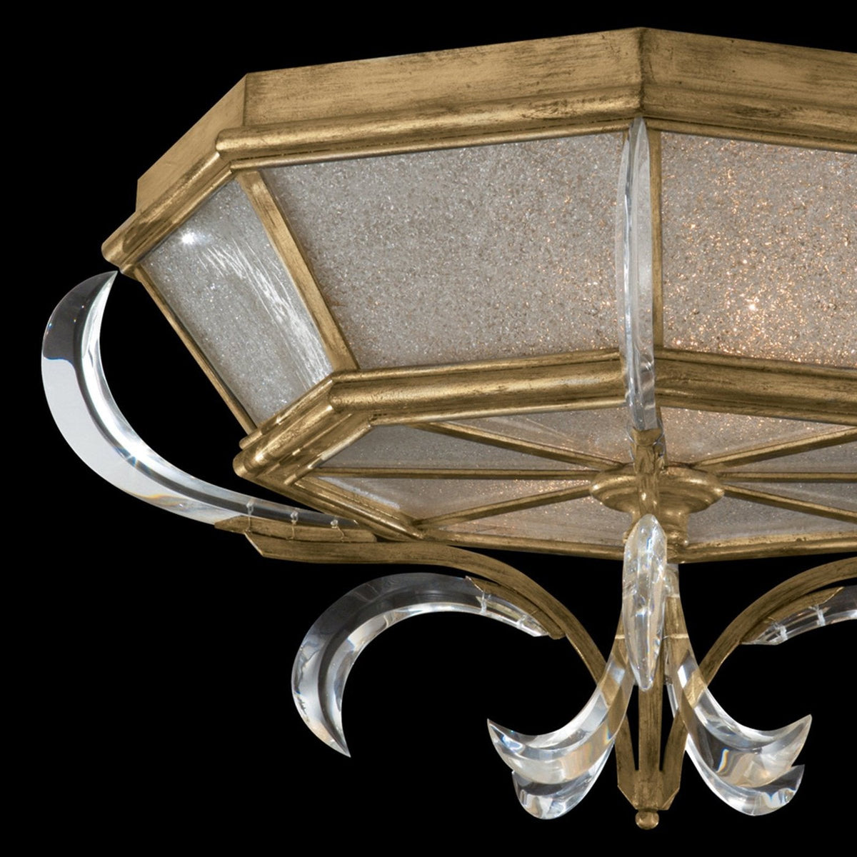 Beveled Crescent Architectural Flush Mount