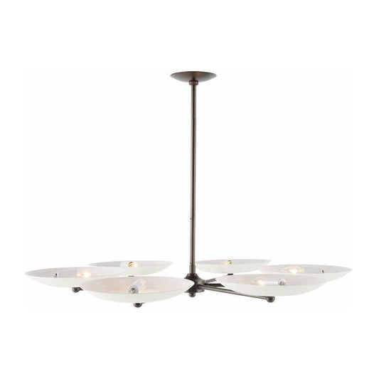 Bone Steel Uplight English Bronze Chandelier