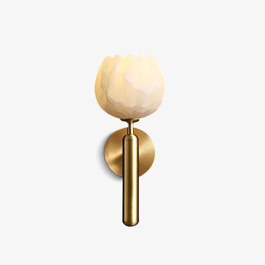 Botanera Brass Alabaster Wall Lamp