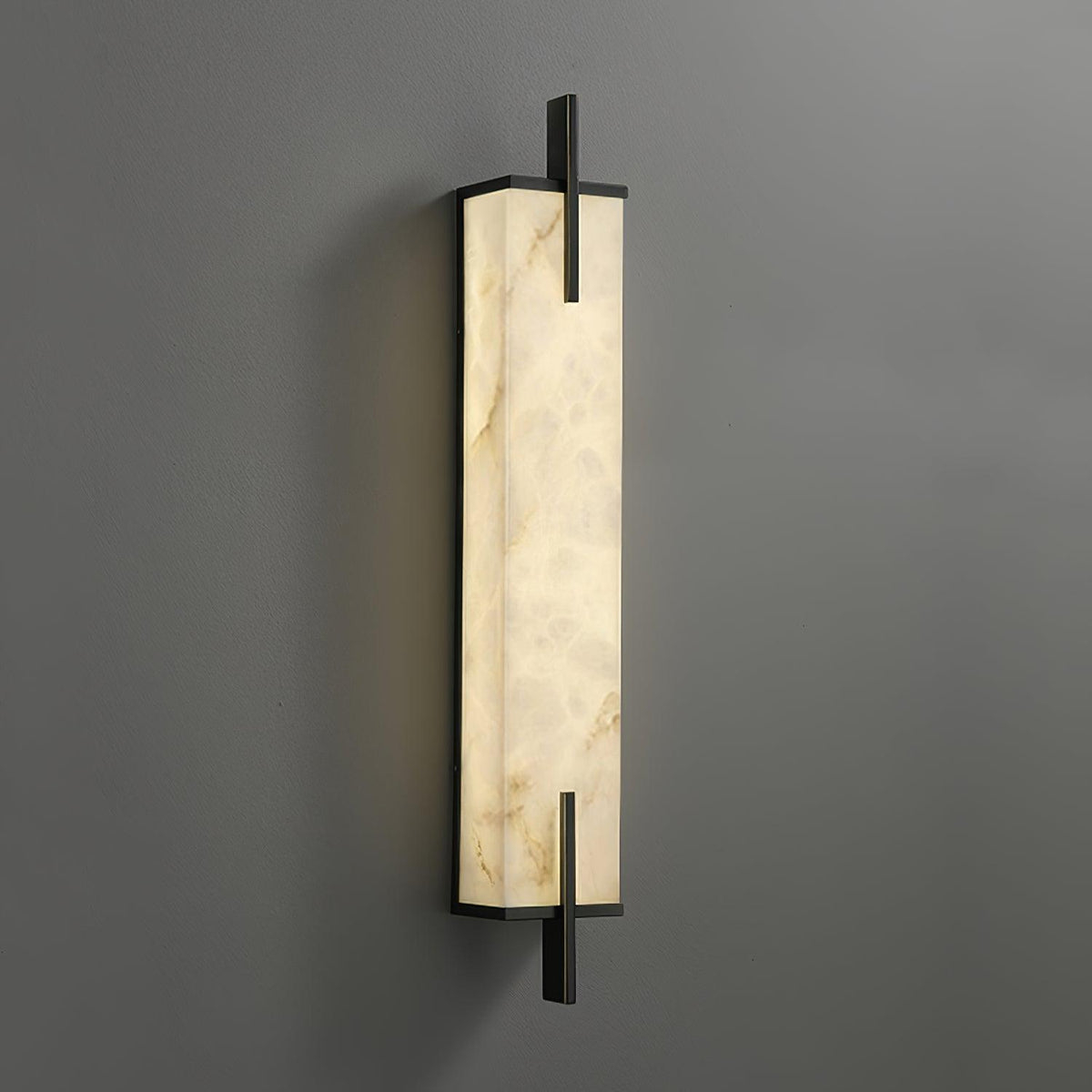 Calliope Wall Sconce ∅ 4.7″ x H 23.6″ / Dia 12cm x H 60cm / White + Black / Warm Light Wall lamp
