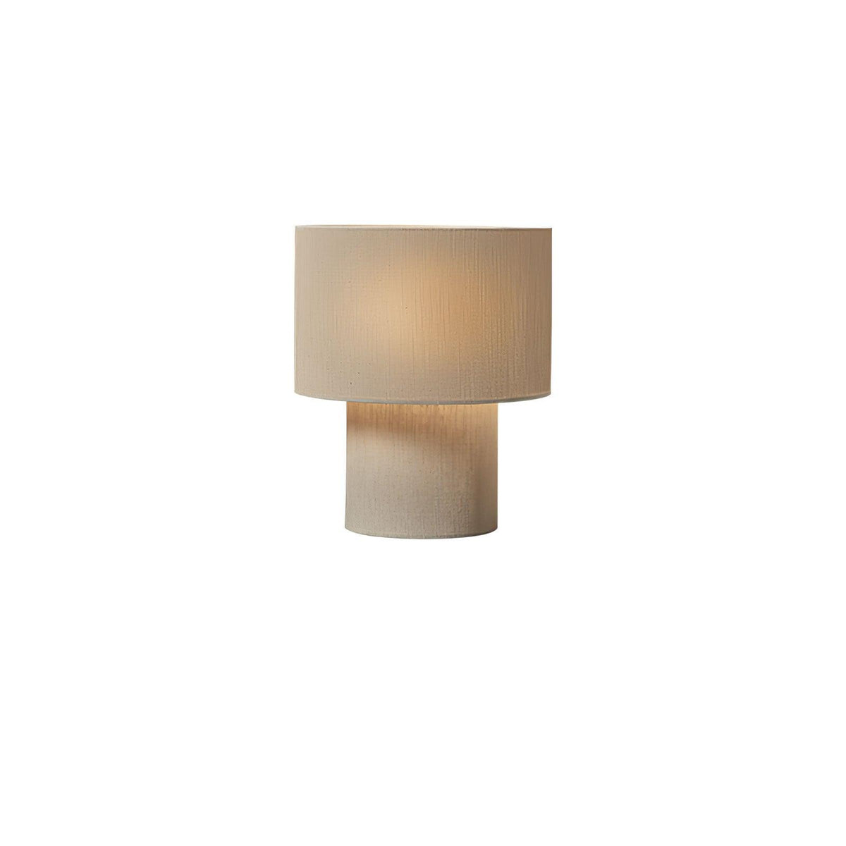 Breslin Black Beige Fabric Table Lamp