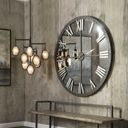 Bronzewhite Globe Chandelier