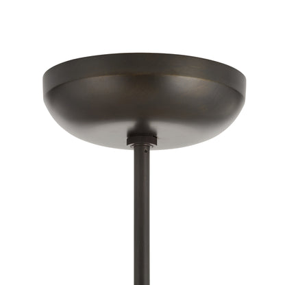 Bronzewick Opal Leather LED Chandelier