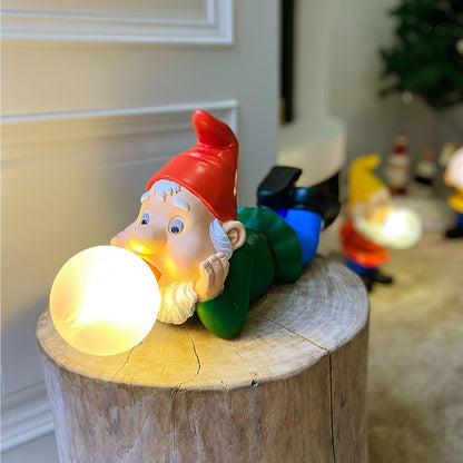Bubble Dwarf Multicolor Glass Table Lamp