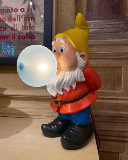 Bubble Dwarf Multicolor Glass Table Lamp