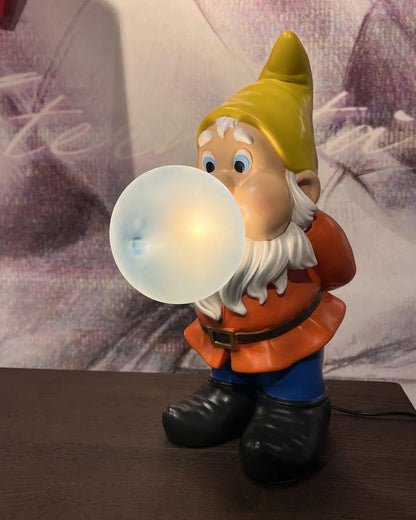 Bubble Dwarf Multicolor Glass Table Lamp