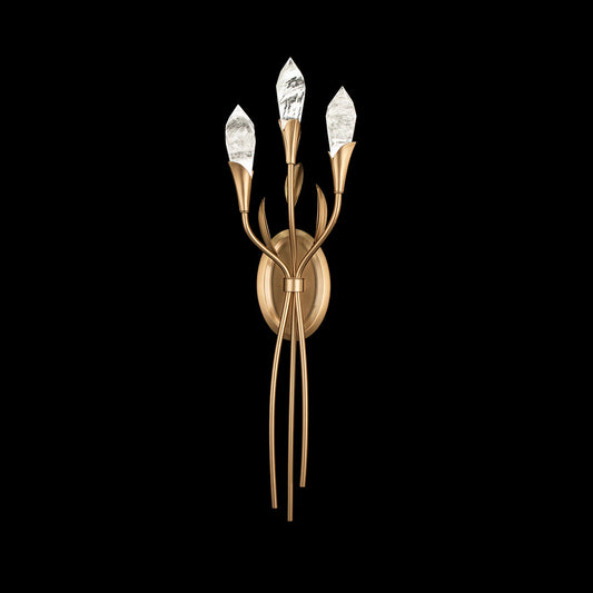Budding Optic Gold LED Wall Sconce
