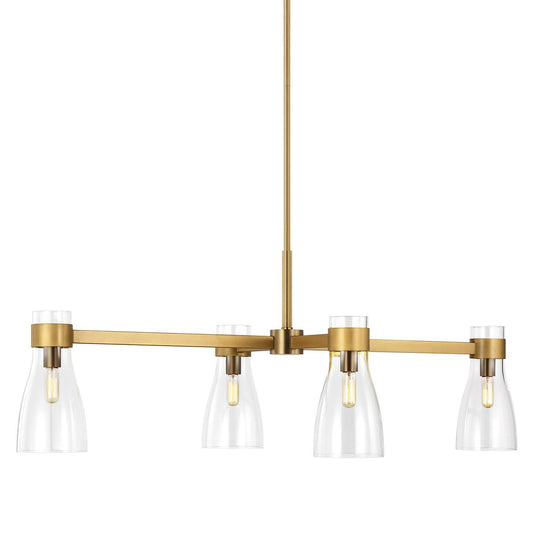 Burnished Prism Linear Chandelier