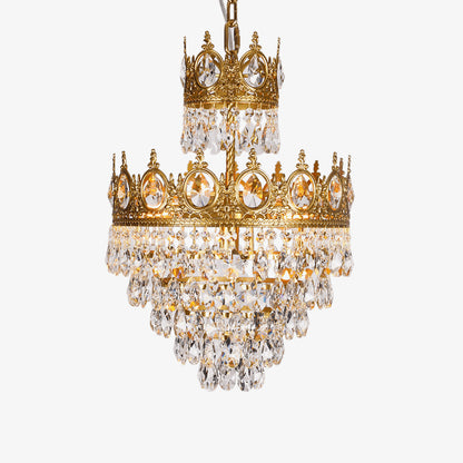 Cameo Copper Crystal Chandelier
