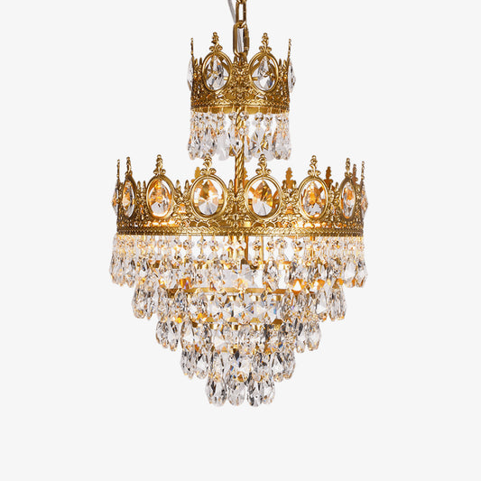 Cameo Copper Crystal Chandelier