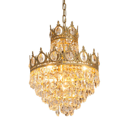 Cameo Copper Crystal Chandelier