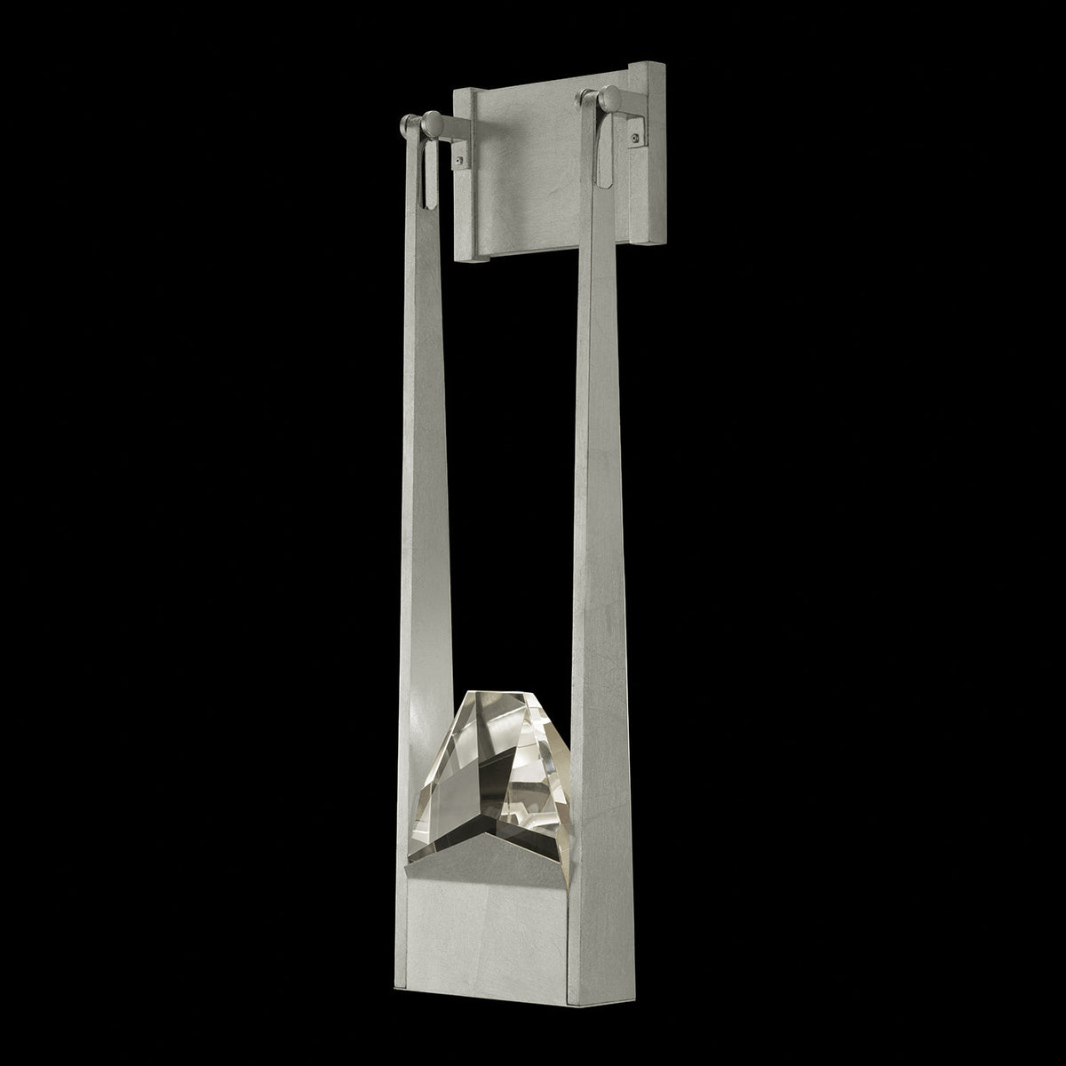Carved Prism Silver Gold LED Wall Sconce