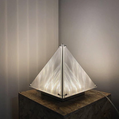 Fragment Table Lamp ∅ 11.4″ x H 11″/ Dia 29cm x H 28cm / Chrome & Clear / US plug Table lamp