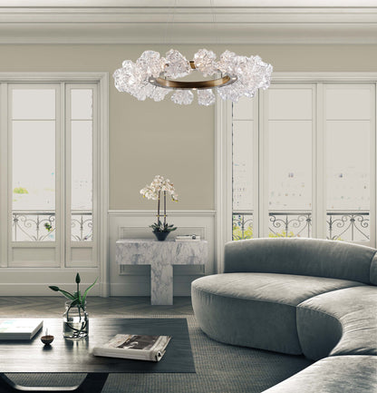 Celestine Blossom Ring LED Chandelier