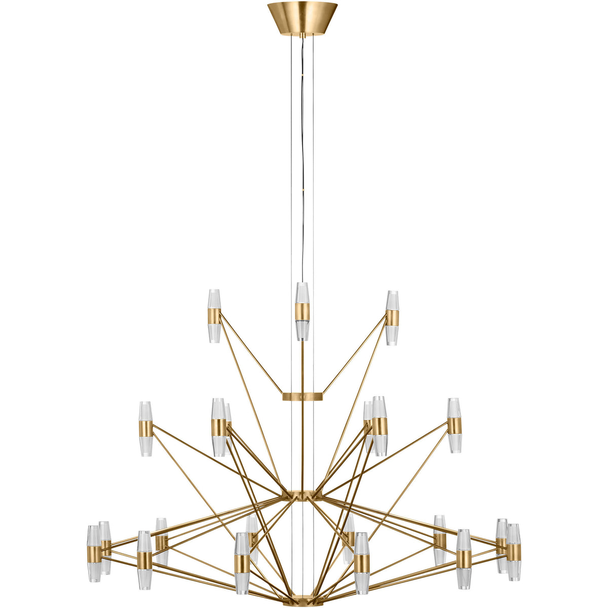 Celestine Bronze Crystal LED Chandelier