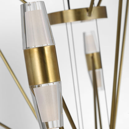 Celestine Bronze Crystal LED Chandelier