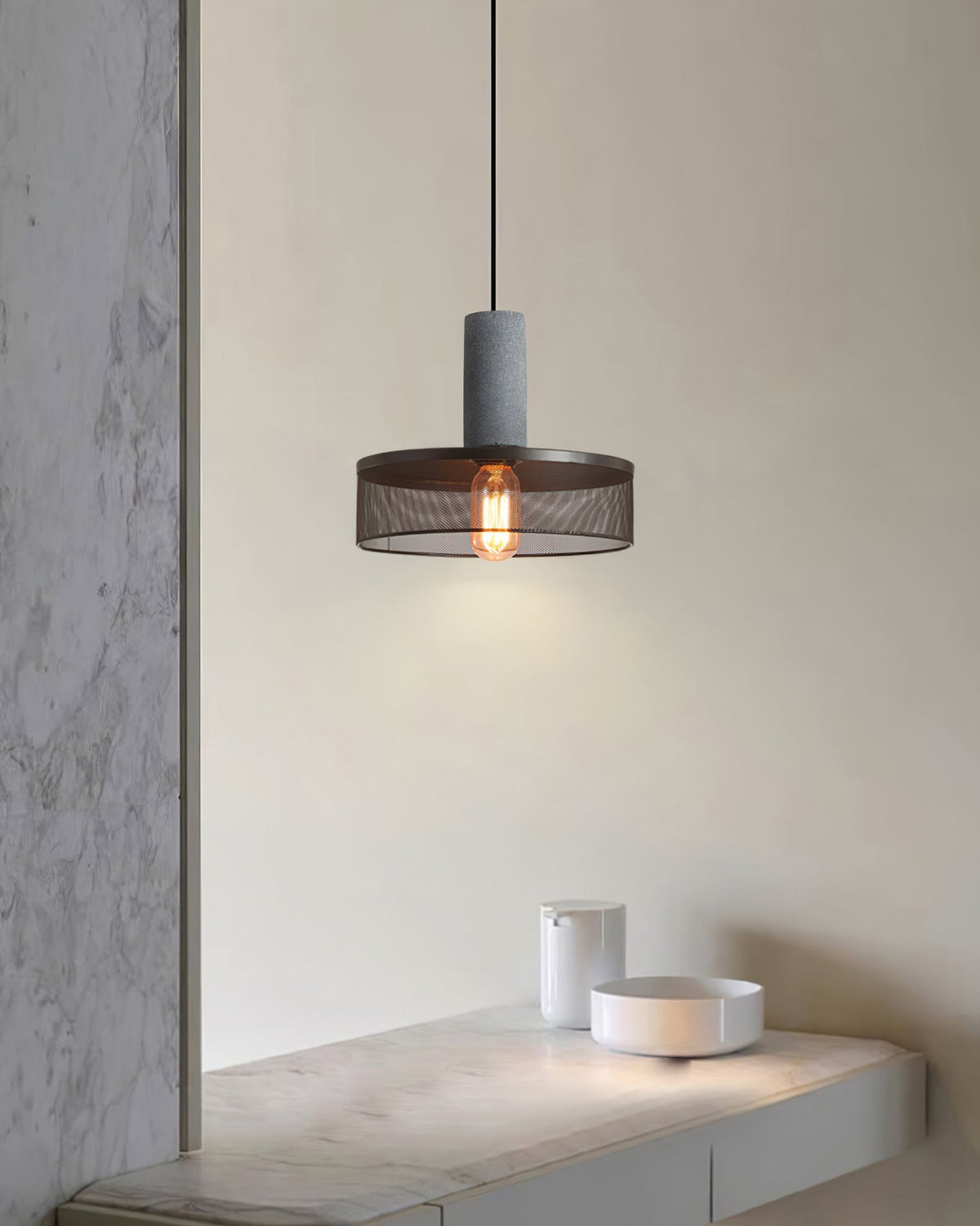 Cement Mesh Pendant Light pendant Lamp