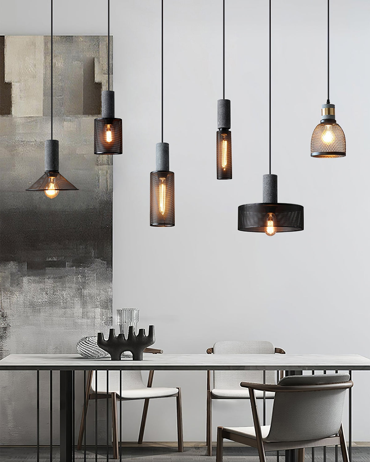 Cement Mesh Pendant Light pendant Lamp