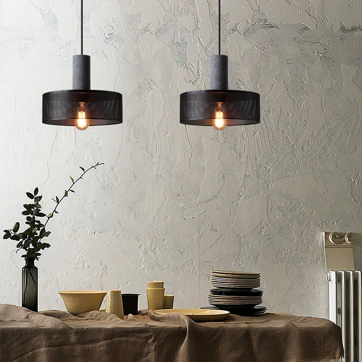 Cement Mesh Pendant Light pendant Lamp
