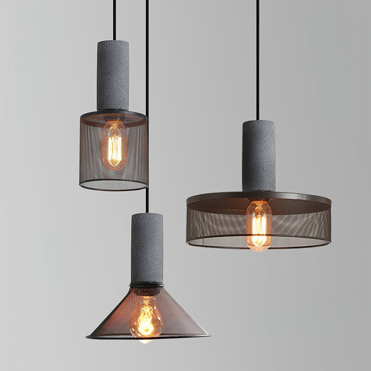 Cement Mesh Pendant Light pendant Lamp