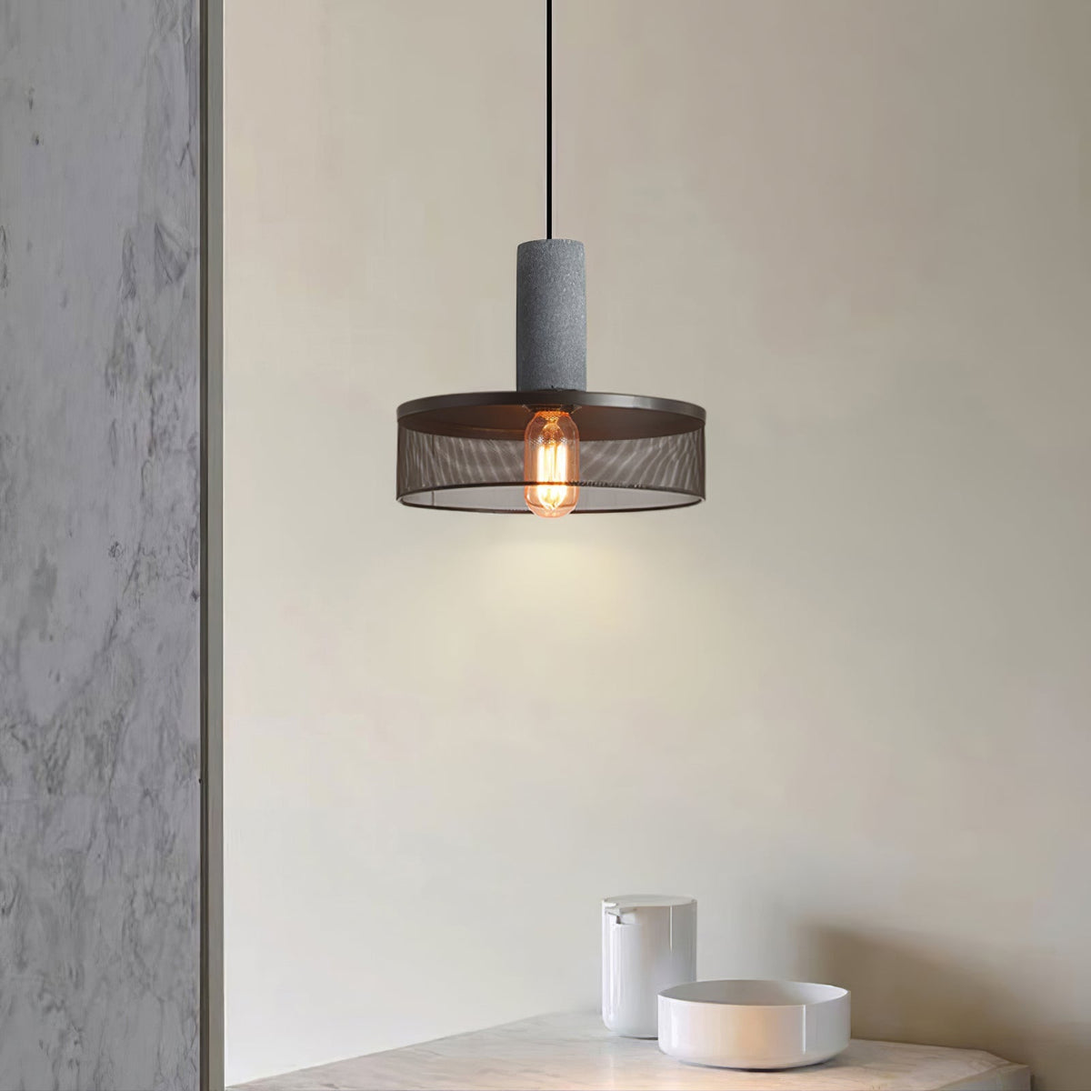 Cement Mesh Pendant Light pendant Lamp