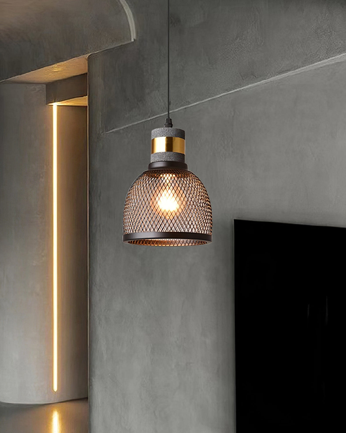 Cement Mesh Pendant Light pendant Lamp
