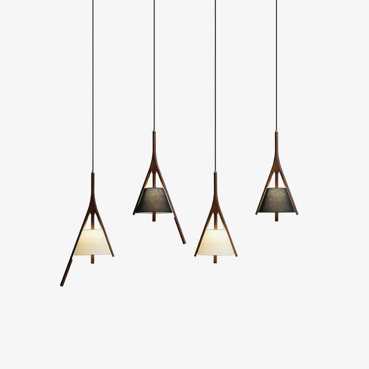 Chevronwood Wood LED Multi-Light Pendant