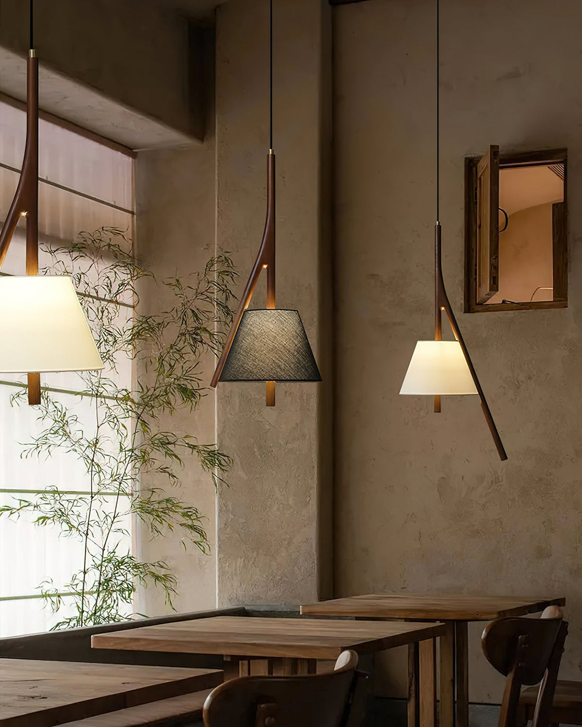 Chevronwood Wood LED Multi-Light Pendant