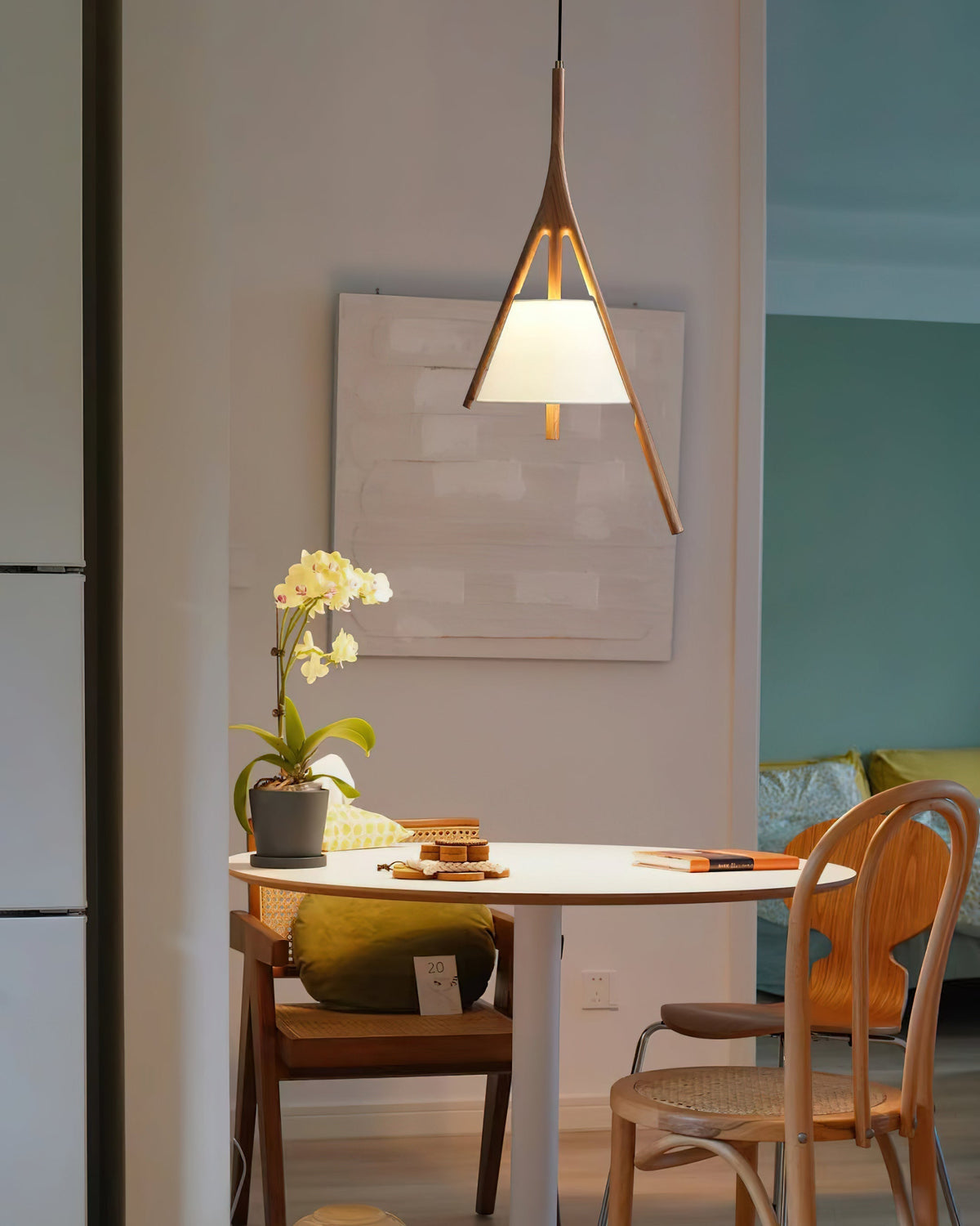 Chevronwood Wood LED Multi-Light Pendant