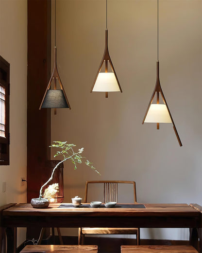 Chevronwood Wood LED Multi-Light Pendant