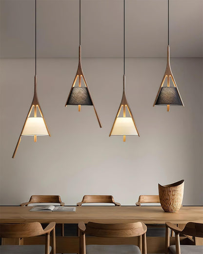 Chevronwood Wood LED Multi-Light Pendant