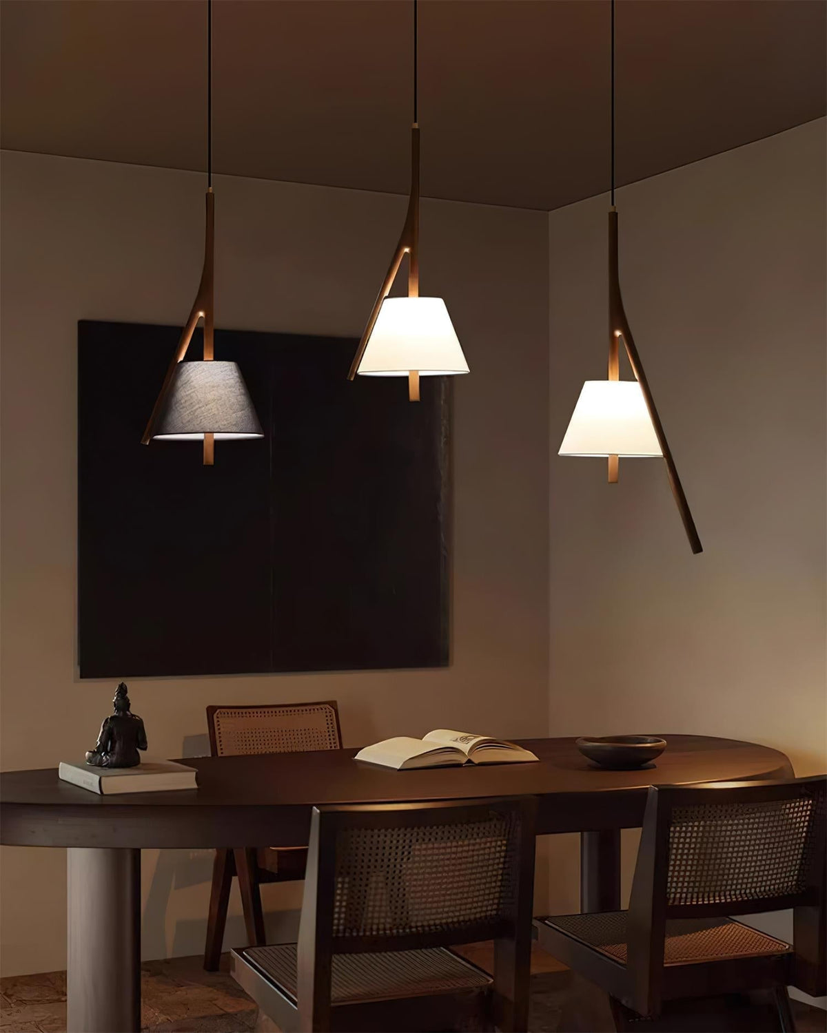 Chevronwood Wood LED Multi-Light Pendant