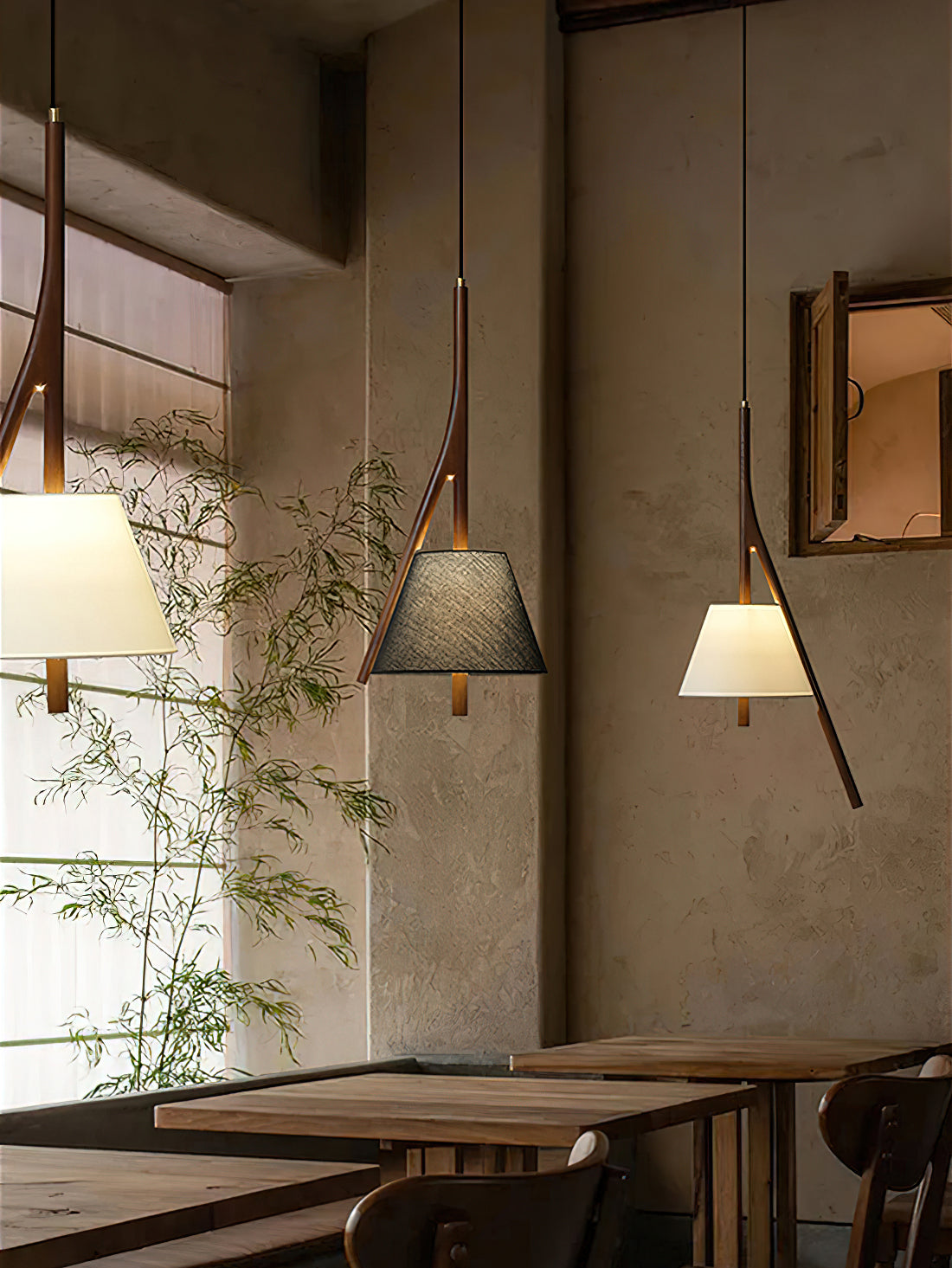 Chevronwood Wood LED Multi-Light Pendant