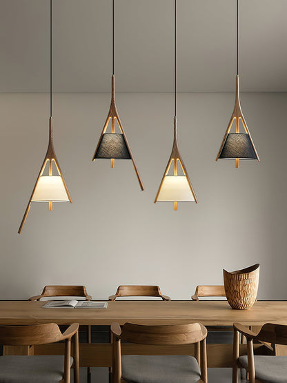 Chevronwood Wood LED Multi-Light Pendant