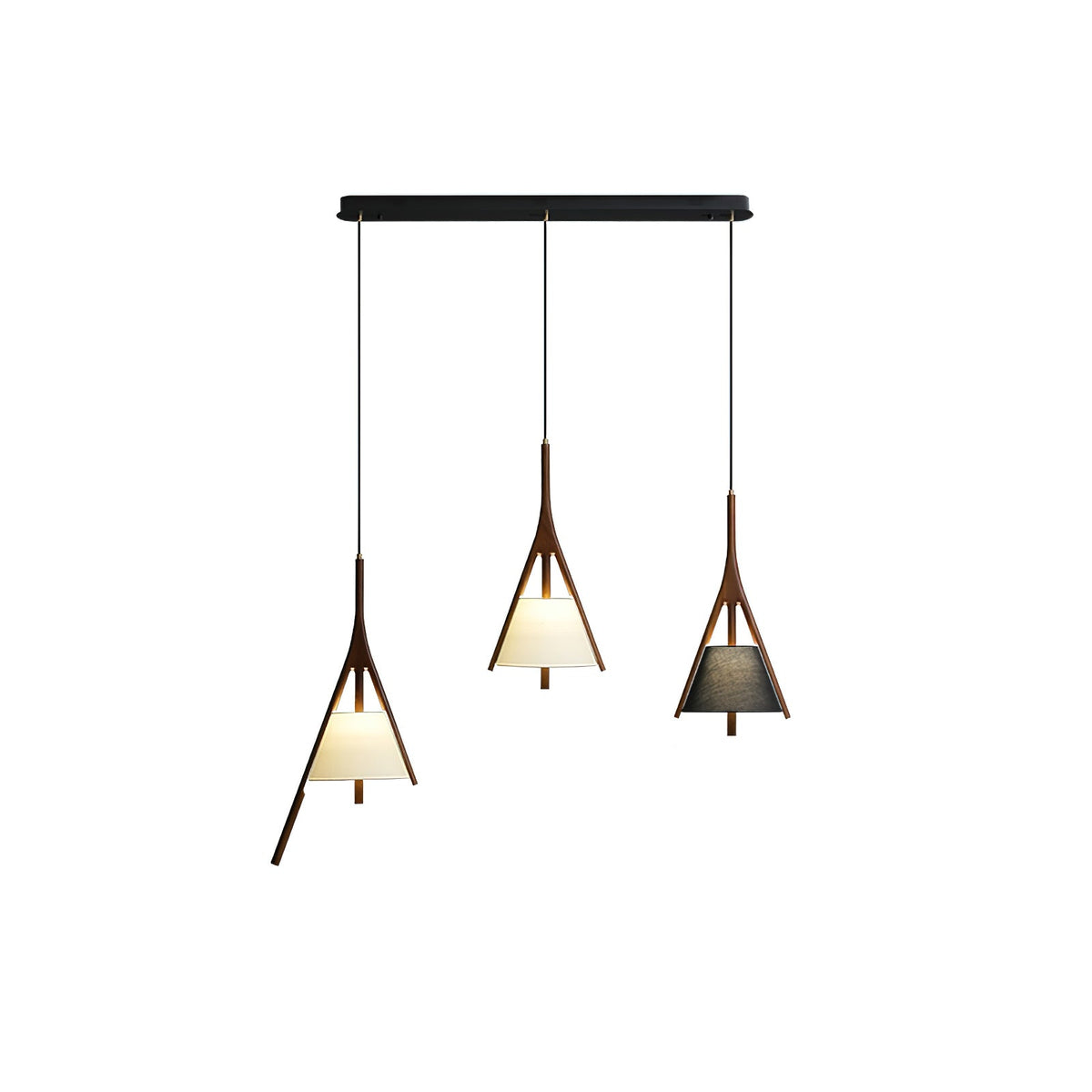 Chevronwood Wood LED Multi-Light Pendant